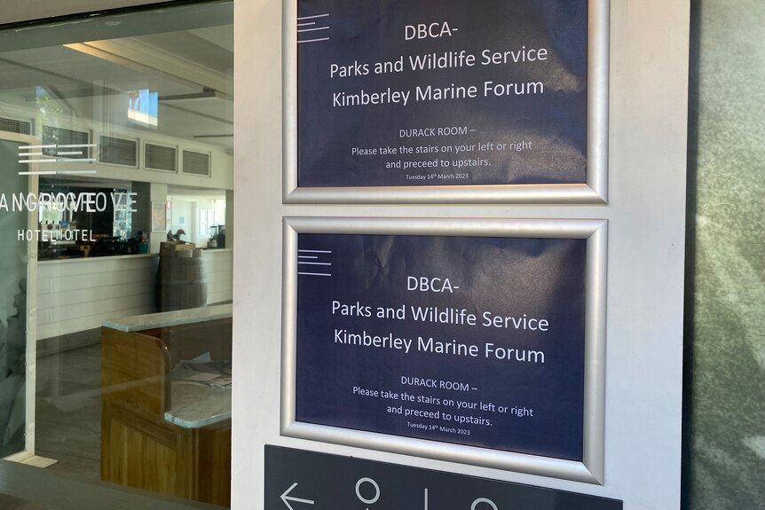 welcome signs for a DBCA meeting