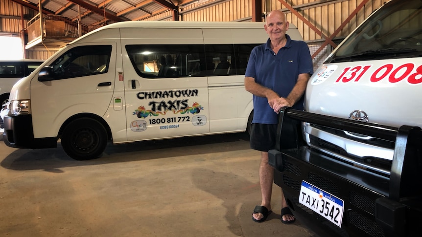 Broome-based taxi operator Shayne Murray in 2022. 