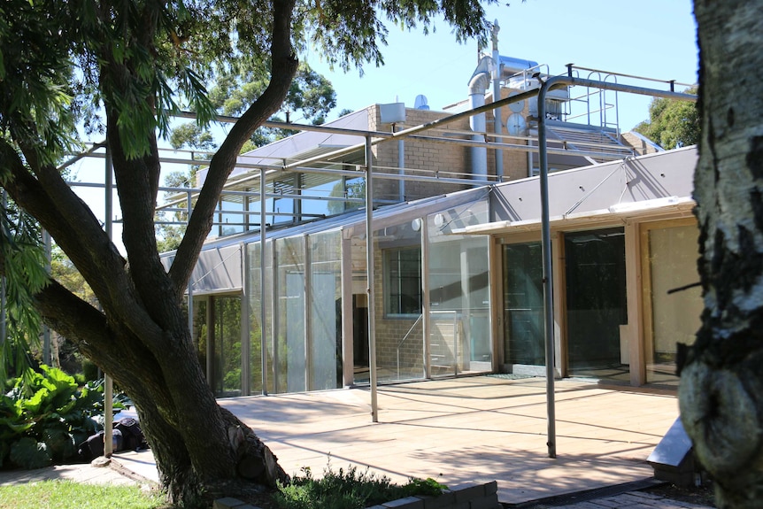 The exterior of Michael and Judy Bos's house in Pearcedale.