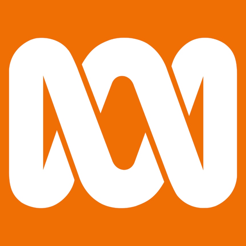 White ABC logo on an orange background