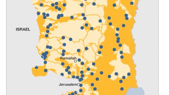 Map of Israeli settlements in the West Bank
