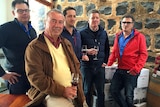 Orange-based wine makers: from right, Ben Crossing, Jim Swift, Tom Ward, James Robson and Damian Shaw