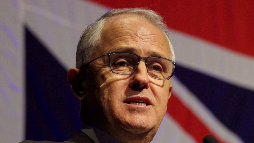 Head and shoulders pic of Prime Minister Malcolm Turnbull