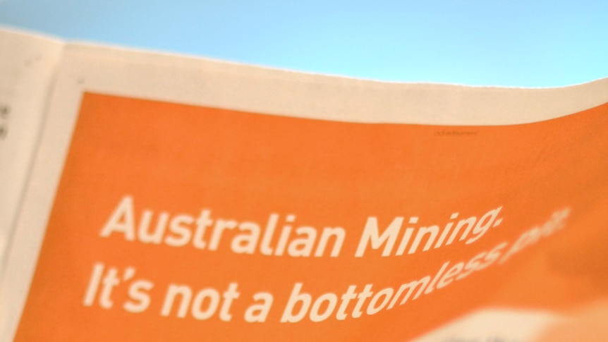 The Minerals Council has taken out new full-page newspapers ads.