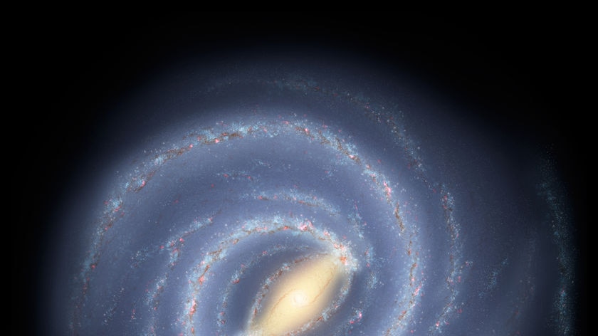 An artist's impression of the Milky Way