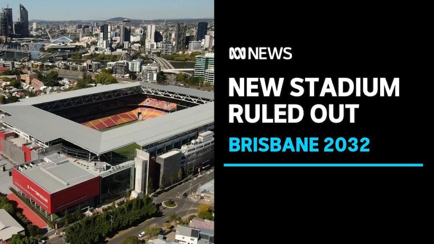 New Stadium Ruled Out, Brisbane 2032: Aerial picture of Lang Park stadium.