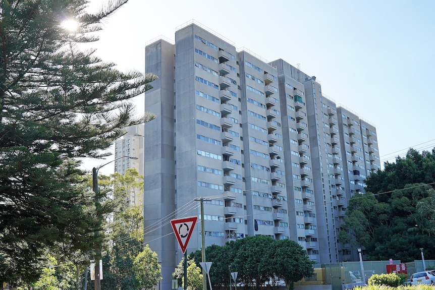 A public housing tower.