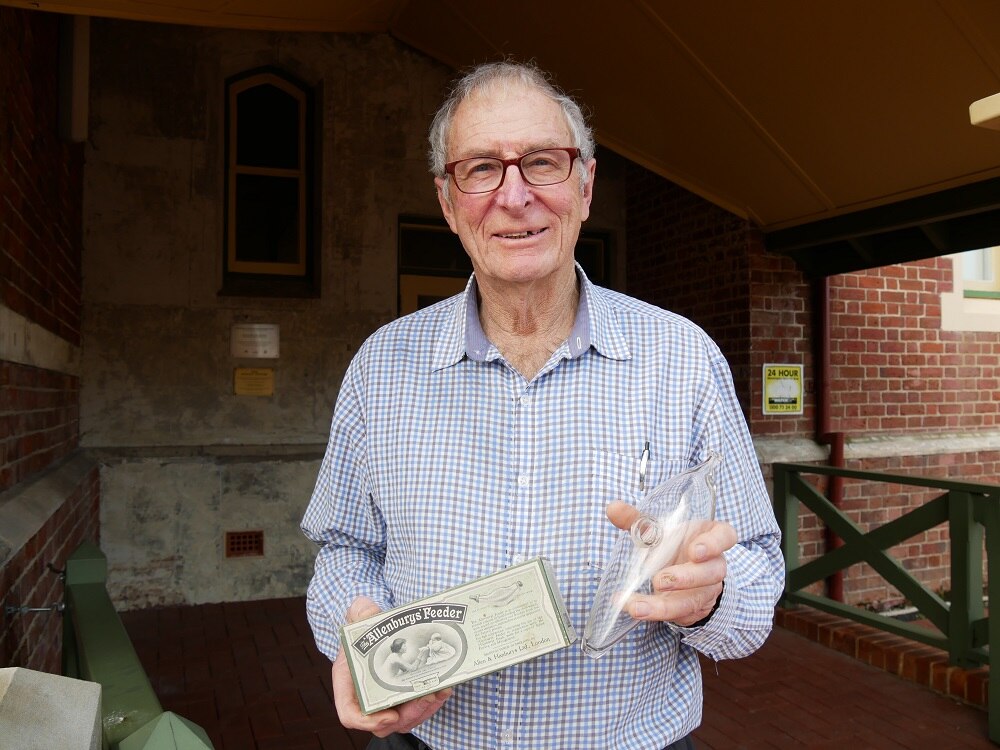 Bunbury man Phil Smith digs up dark history of baby bottles after 50