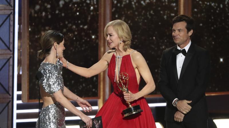 Nicole Kidman accepts her Emmy award