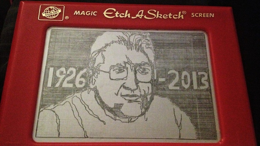Etch A Sketch tribute to Andre Cassagnes
