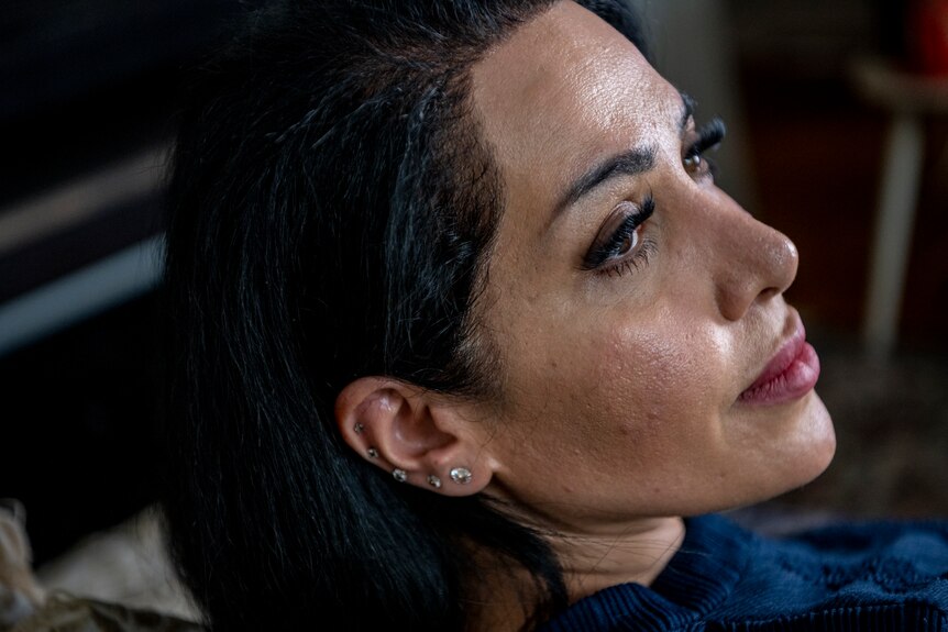 An Iranian woman up close