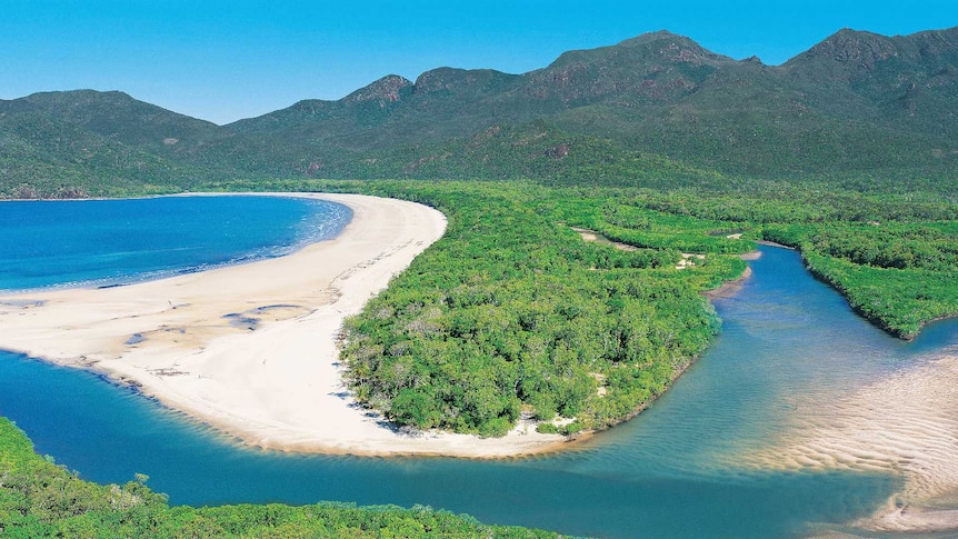 Drone shot of Hinchinbrook Island