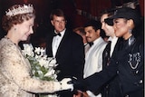 Janet Jackson with Queen Elizabeth II