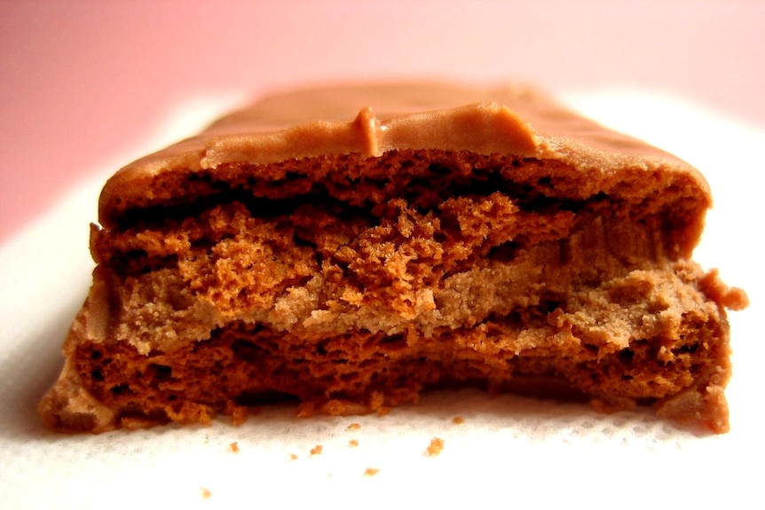 Inside the Tim Tam.