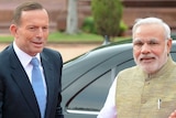Tony Abbott meets Indian PM Narendra Modi