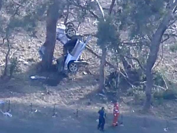 Crash at Pyalong, central Victoria