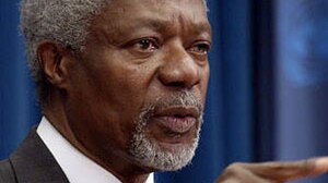 Kofi Annan ... world must step up to Darfur challenge.