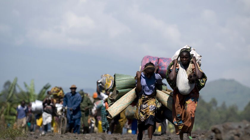 Thousands of Congolese people have arrived into Goma after violence.