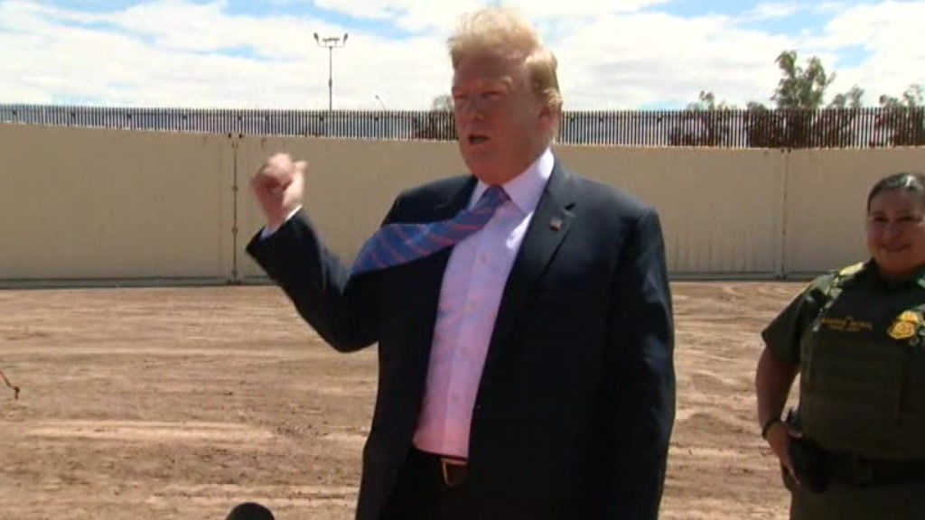 Trump says border wall 'looks fantastic' - ABC News