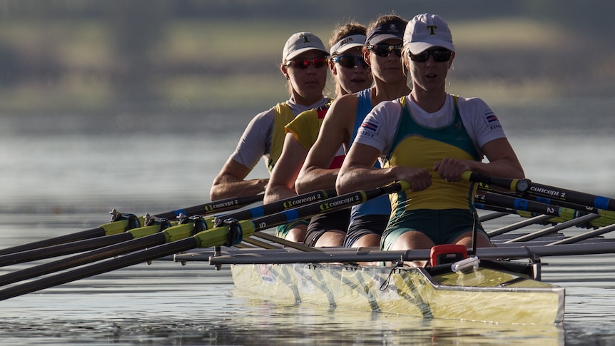 The Australian women's quad scull