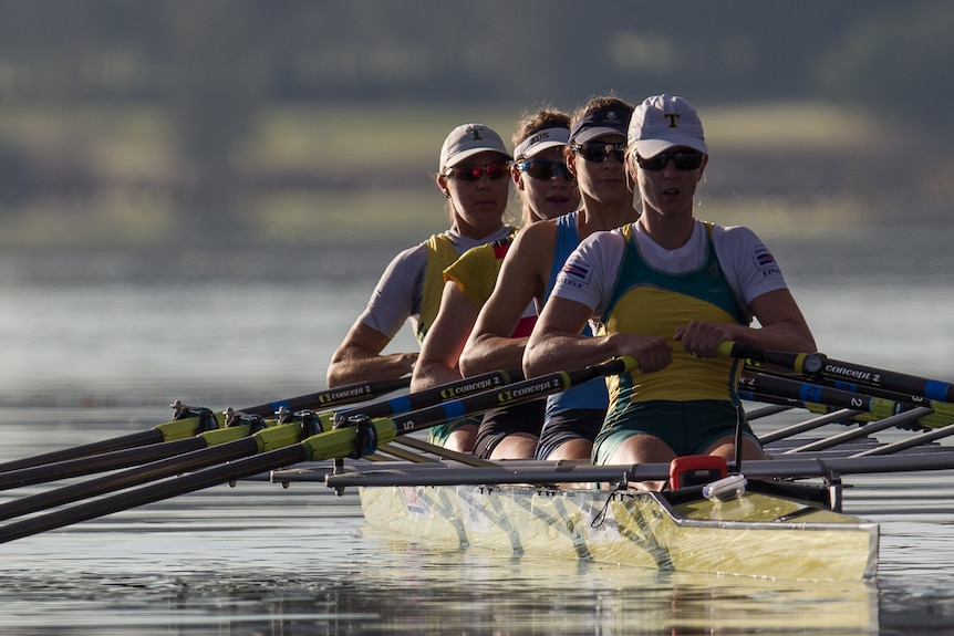 The Australian women's quad scull