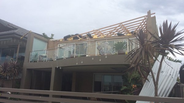 Roofless house in Kurnell.