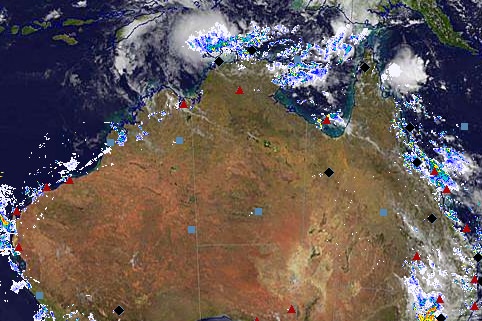 A tropical low has been developing off the Northern Territory coast