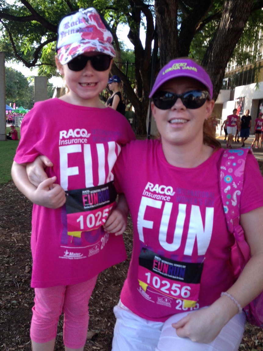 Kerry Wilson and her six-year-old daughter, Riley McBride