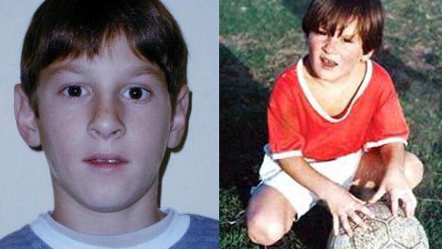 Lionel Messi as a child in Argentina