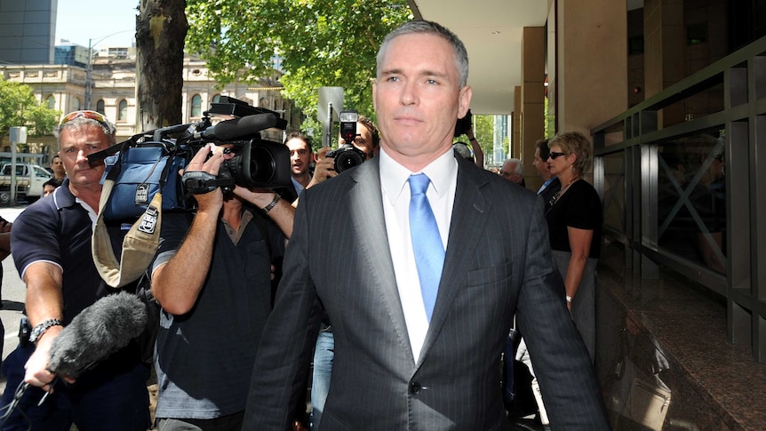 Craig Thomson leaves Melbourne Magistrates Court