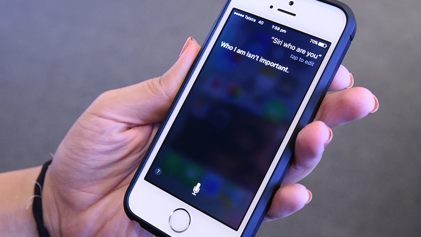 Siri in action on a smartphone