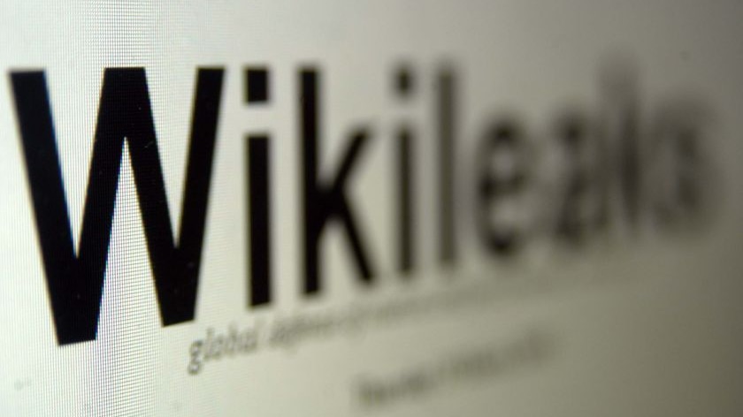 Front page of the WikiLeaks homepage (www.wikileaks.org)