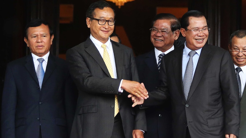 Sam Rainsy & Hun Sen Cambodia