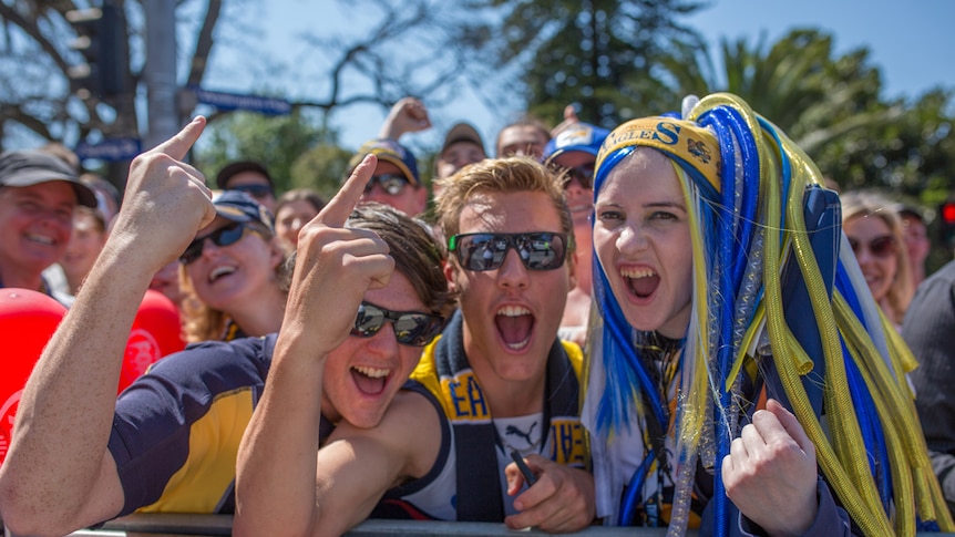 West coast fans at the parade