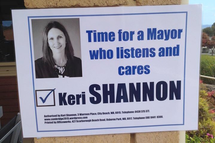 Keri Shannon's campaign poster