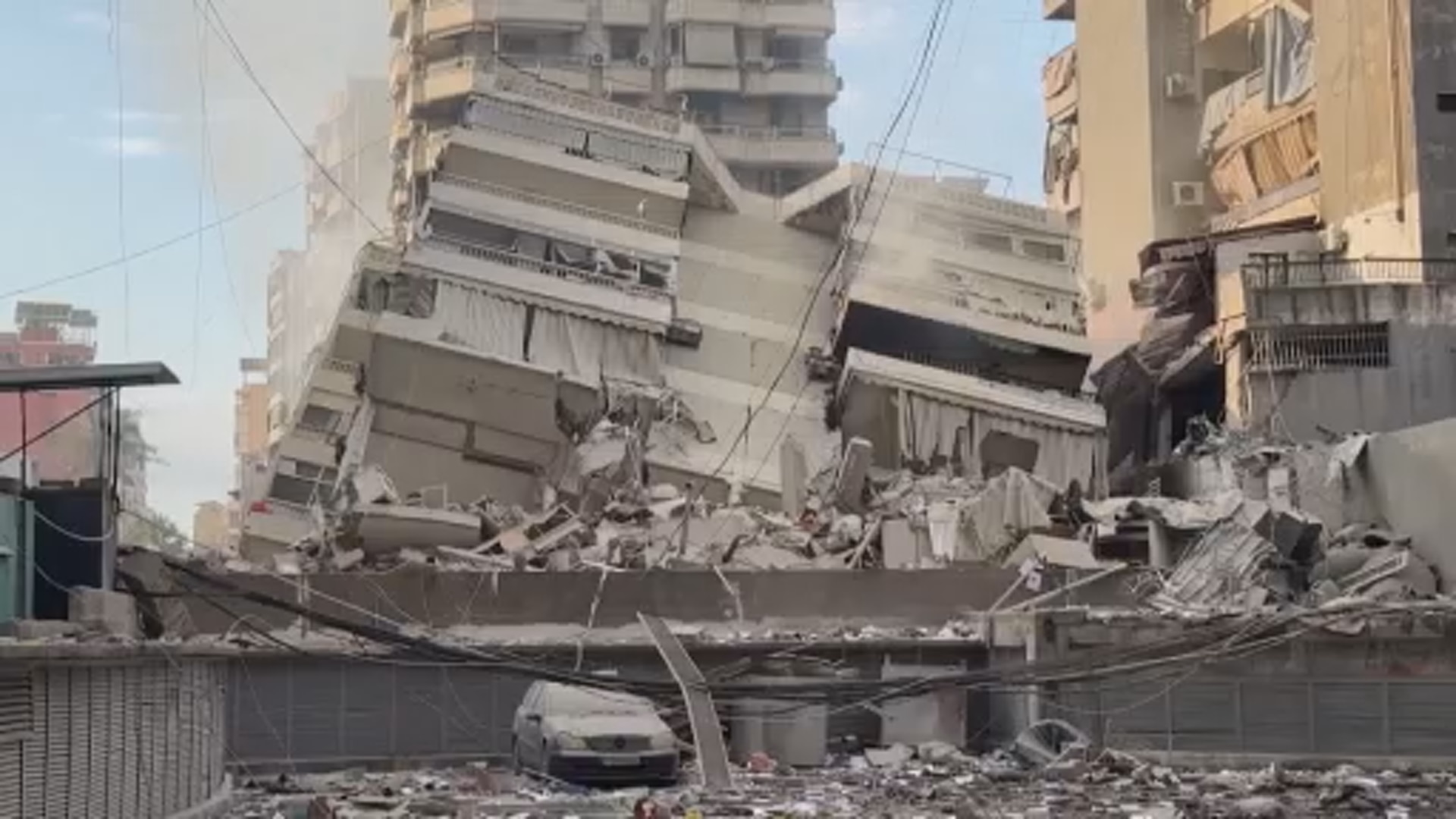 A crumbling building