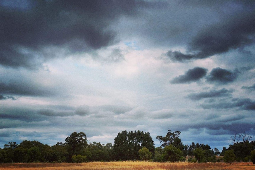 Stormy skies over Kendenup.