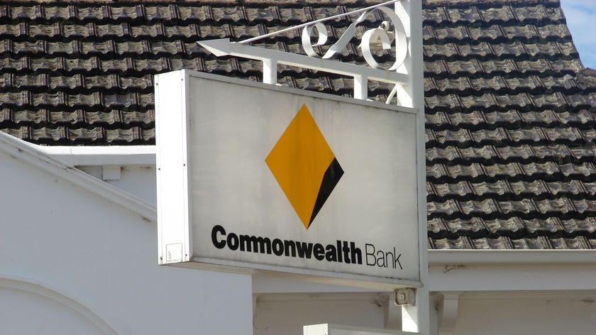 Commonwealth Bank sign, Huonville Tasmania.