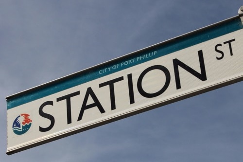 Station Street sign