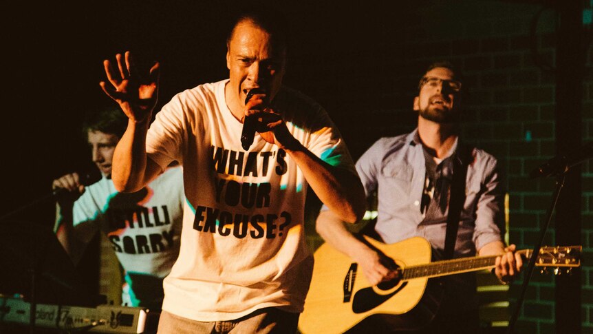 Radford's George Huitker took his band on a Midnight Oil inspired tour to Kamilaroi country.