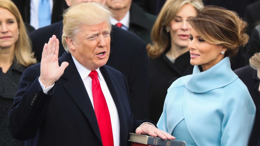 Donald Trump is sworn in as the 45th president of the United States