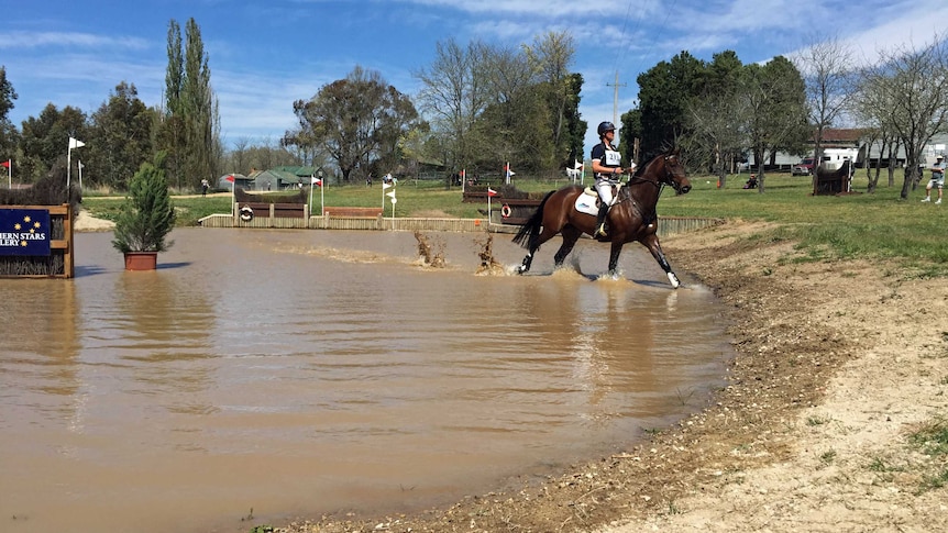 The cross-country section of the course in Canberra includes 32 jumps.