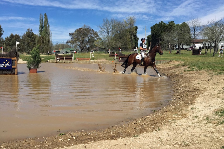 The cross-country section of the course in Canberra includes 32 jumps.