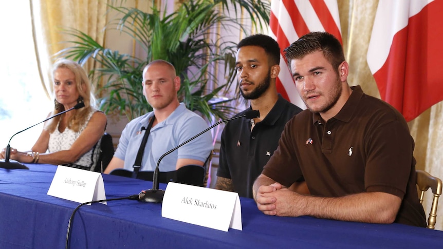 France train attack hero press conference