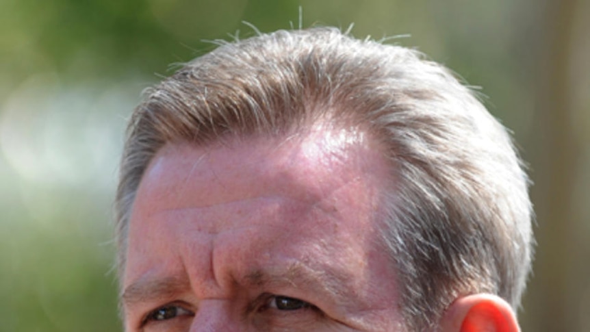 Headshot of Barry O'Farrell speaking