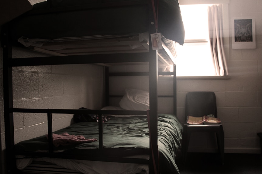 Interior of cell at Risdon prison, Tasmania.