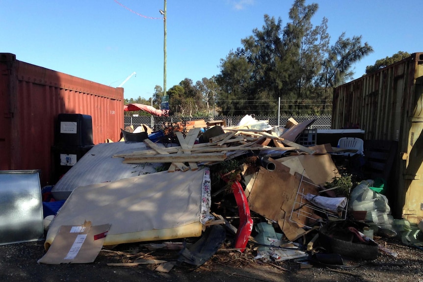 Pile of rubbish collected off Melbourne freeways