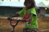 Kids on bicycle, Wangkatjungka