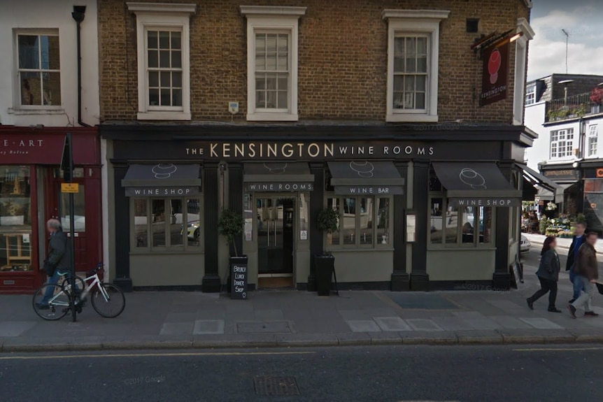 Kensington Wine Rooms seen from the street.