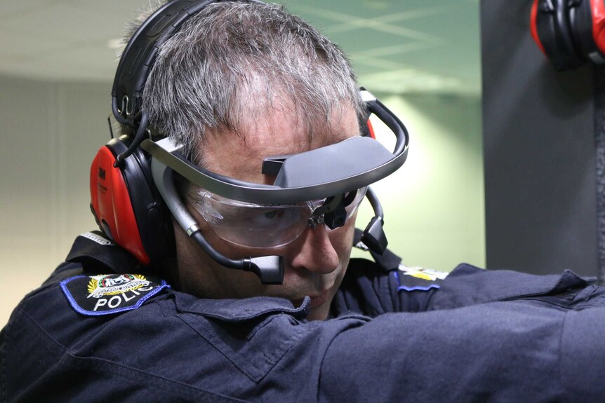Close up of new equipment trialled on WA police recruits